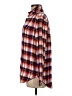 Beachly Plaid Burgundy Orange Long Sleeve Button-Down Shirt Size M - photo 5