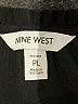 Nine West 100% Polyester Black Short Sleeve Blouse Size L (petite) - photo 7