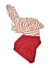 Unbranded Stripes Red One Piece Swimsuit Size 128 - photo 1