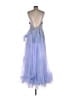 Mac Duggal 100% Polyester Blue Cocktail Dress Size 10 - photo 2