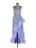 Mac Duggal 100% Polyester Blue Cocktail Dress Size 10 - photo 1