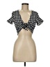 Rita Row Checkered-gingham Black White Tank Top Size M - photo 1