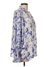 Unbranded Floral Blue Long Sleeve Blouse Size L - photo 4