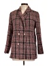 Unbranded 100% Polyester Plaid Burgundy Blazer Size L - photo 1