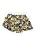 Maurices 100% Rayon Floral Yellow Shorts Size L - photo 2