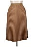 H&M 100% Polyester Brown Tan Formal Skirt Size S - photo 1