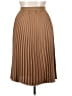 H&M 100% Polyester Brown Tan Formal Skirt Size S - photo 2