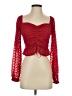 Hollister 100% Polyester Red 3/4 Sleeve Blouse Size S - photo 1