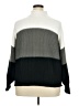 Unbranded 100% Acrylic Color Block Gray Turtleneck Sweater Size XXL - photo 2