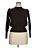 beige Solid Brown Long Sleeve Top Size XL - photo 1