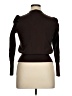 beige Solid Brown Long Sleeve Top Size XL - photo 2