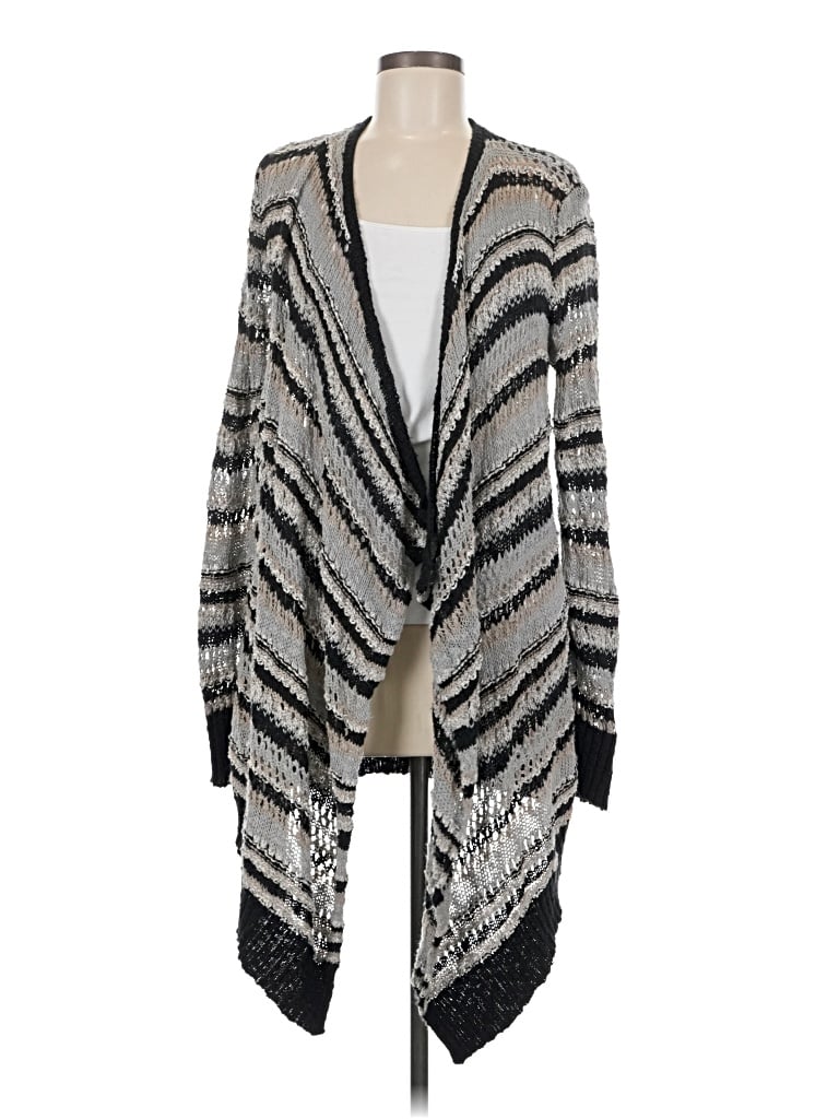 Pre-owned American Eagle Outfitters Cardigan Sweater In Silver