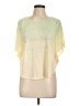 H&M 100% Polyester Yellow Short Sleeve Top Size 12 - photo 1