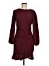 Unbranded Solid Burgundy Cocktail Dress Size M - photo 1