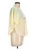 H&M 100% Polyester Yellow Short Sleeve Top Size 12 - photo 4