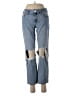 Sincerely Jules 100% Cotton Color Block Blue Jeans Size 26 waist - photo 1