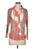 David Cline Paisley Orange 3/4 Sleeve Blouse Size L - photo 1