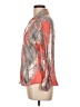 David Cline Paisley Orange 3/4 Sleeve Blouse Size L - photo 5