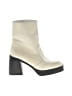 Free People 100% Leather Ivory Ankle Boots Size EU 38 1/2 - photo 1