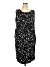 Jones Studio Animal Print Black Cocktail Dress Size 18W - photo 1