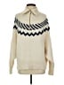 J.Crew Chevron-herringbone Ivory Pullover Sweater Size XS - photo 1