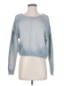 LINE Metallic Blue Pullover Sweater Size S - photo 1