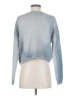 LINE Metallic Blue Pullover Sweater Size S - photo 2