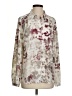 NYDJ 100% Polyester Floral Ivory Long Sleeve Blouse Size S - photo 1