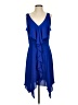 BCBGMAXAZRIA 100% Polyester Blue Cocktail Dress Size S (estimated) - photo 1