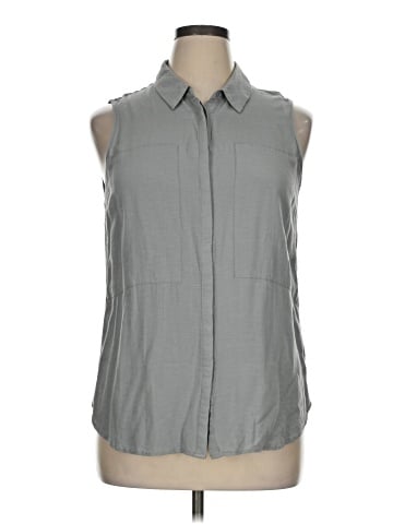 Pleione Sleeveless Button-Down Shirt (view 1)