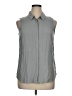 Pleione 100% Rayon Gray Sleeveless Button-Down Shirt Size XL - photo 1