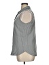 Pleione 100% Rayon Gray Sleeveless Button-Down Shirt Size XL - photo 5