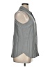 Pleione 100% Rayon Gray Sleeveless Button-Down Shirt Size XL - photo 4