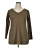 YOINS Brown Green 3/4 Sleeve T-Shirt Size XL - photo 1