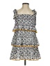 Tularosa 100% Polyester Print Blue Casual Dress Size S - photo 1
