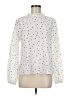 Shein 100% Polyester Stars White Long Sleeve Blouse Size 6 - photo 1