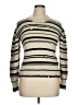 IRO 100% Cotton Stripes Ivory Pullover Sweater Size 17S - photo 1
