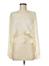 MICHAEL Michael Kors 100% Polyester Ivory Long Sleeve Blouse Size M (petite) - photo 1