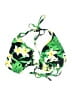 Curvy Beach Tropical Green Swimsuit Top Size 4 - photo 1