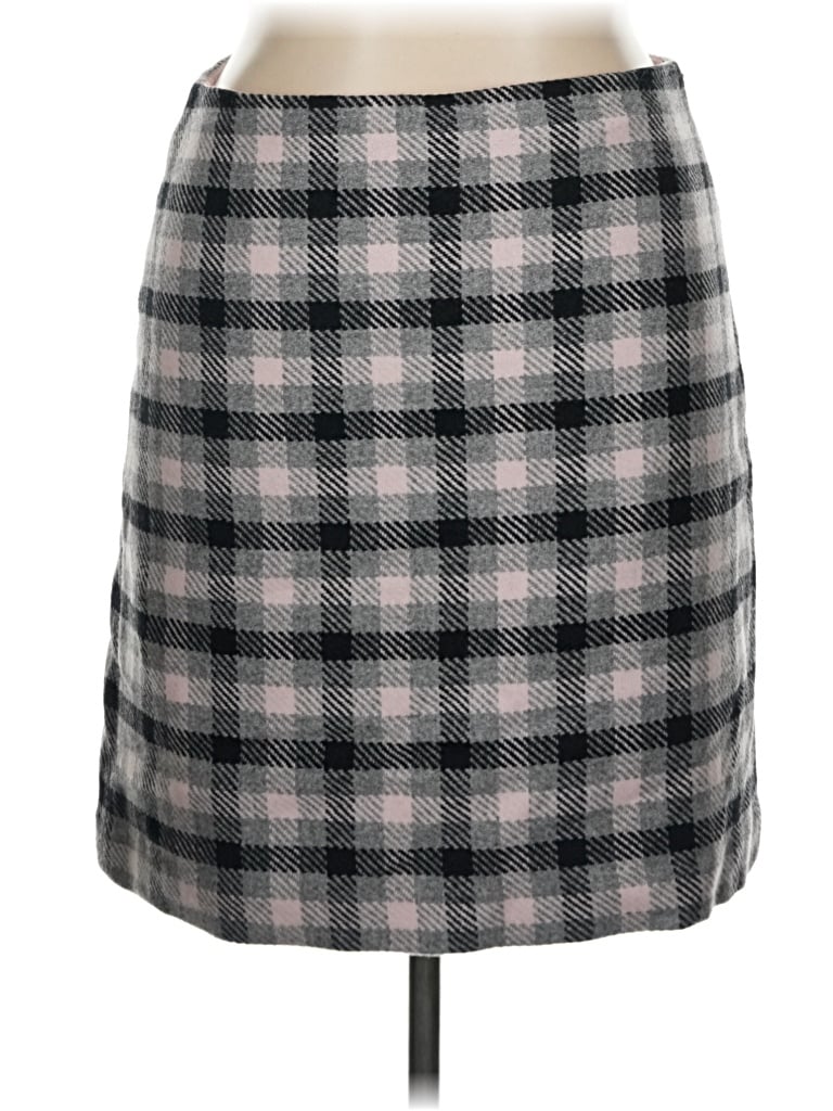 Pre-owned Talbots Wool Skirt In Gray