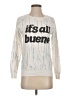 Zoe+Liv Print Silver Pullover Sweater Size S - photo 1