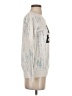 Zoe+Liv Print Silver Pullover Sweater Size S - photo 4