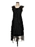 Assorted Brands Polka Dots Black Cocktail Dress Size L - photo 1