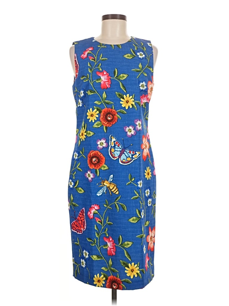 Pre-owned J. Mclaughlin Casual Dress In Blue