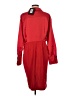 Halston 100% Polyester Red Cocktail Dress Size 12 - photo 2