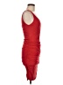 Velvet Solid Red Cocktail Dress Size M - photo 4