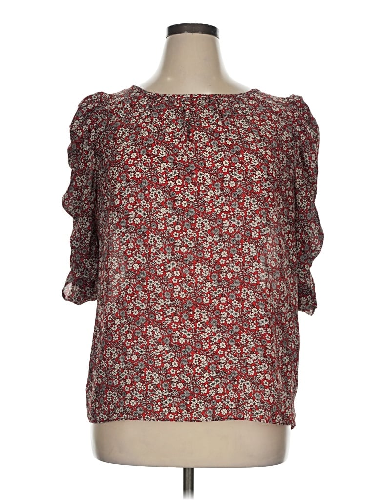 Pre-owned Max Studio 3/4 Sleeve Blouse In Brown