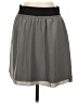 Ann Taylor LOFT 100% Polyester Solid Gray Casual Skirt Size 00 - photo 1