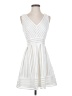 Aqua 100% Polyester Stripes White Cocktail Dress Size S - photo 1