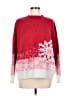 AndTheWhy Print Red Pullover Sweater Size Med - Lg - photo 1